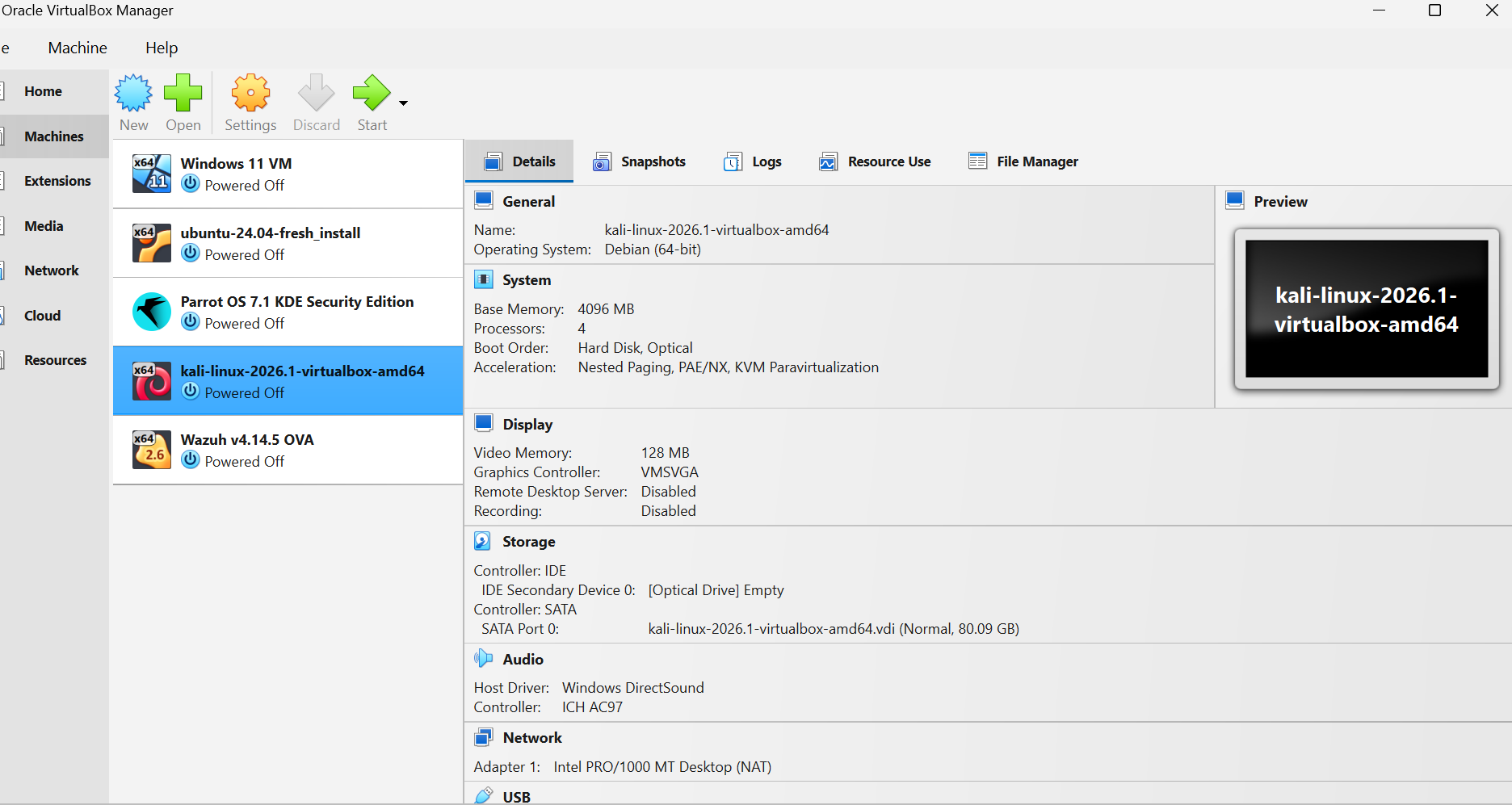 Network Isolation Settings